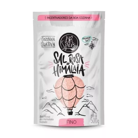 Sal Rosa Do Himalaia Fino- 500g- BR Spices