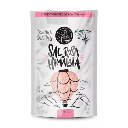 Sal Rosa Do Himalaia Fino- 1kg- BR Spices