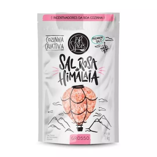Sal Rosa Do Himalaia Grosso- 1kg- BR Spices