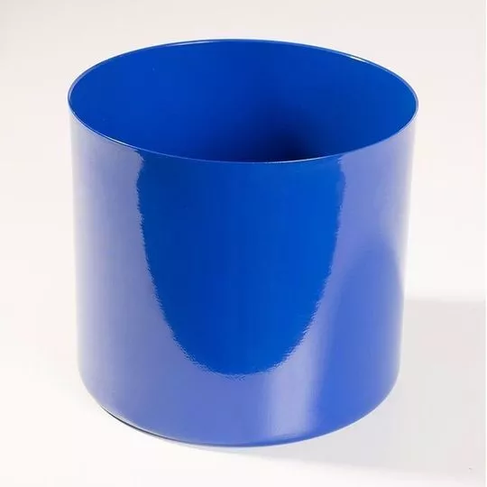 Vaso Envernizado- Azul- 15xØ18,5cm- Mind