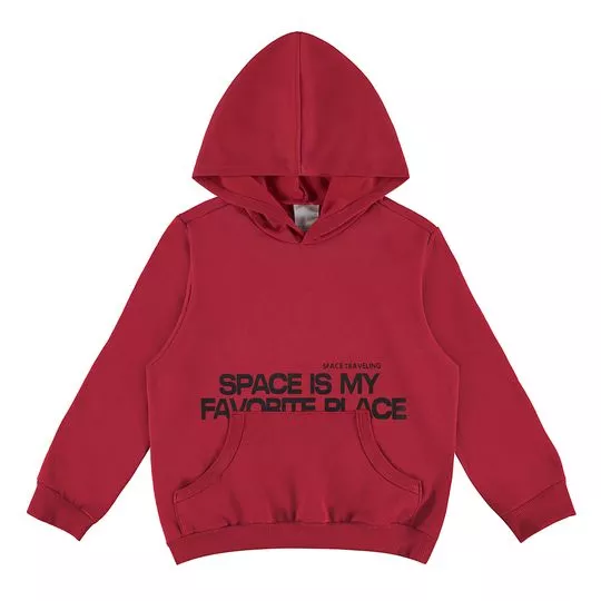 Blusão Space- Vermelho & Preto- Malwee