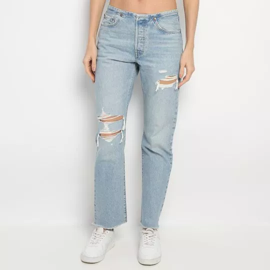 Calça Jeans Reta 501- Azul Claro