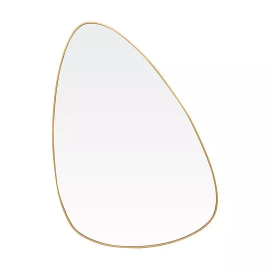 Espelho Com Relevos- Dourado- 35x23cm- Lyor