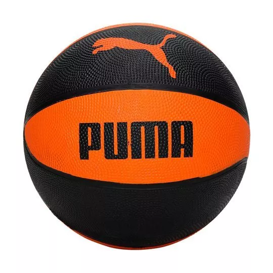 Bola De Basquete Puma®- Laranja & Preta- 11x12x32cm