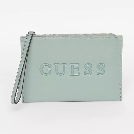 Clutch Guess®- Verde Claro- 15x22,5x1cm- Guess