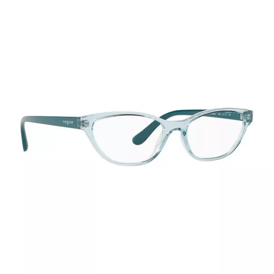 Armação Arredondada Para Óculos De Grau- Azul Turquesa- Vogue Eyewear