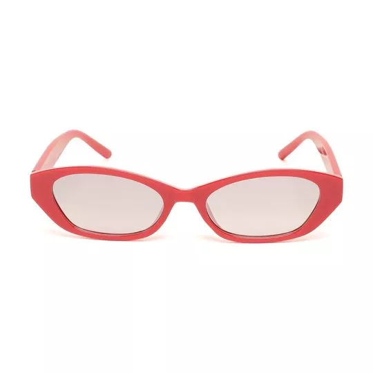 Óculos De Sol Gatinho- Vermelho & Cinza Claro- Triton