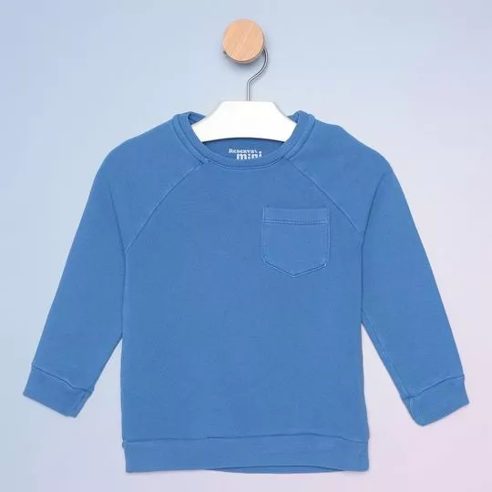 Blusão Estonado- Azul- Reserva Mini