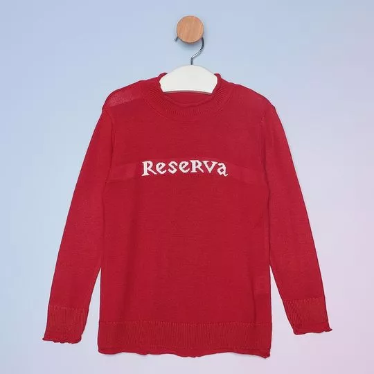 Suéter Infantil Reserva®- Vermelho & Off White- Reserva Mini
