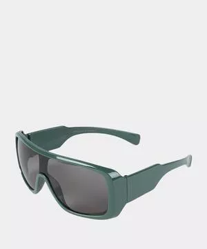 Óculos De Sol<BR>Preto & Verde Militar