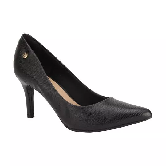 scarpin preto salto 8 cm