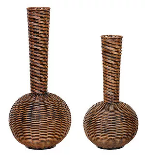 Conjunto de Vasos - Marrom - 2 peças