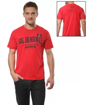 T-Shirt Gol Do Nunes - Vermelha