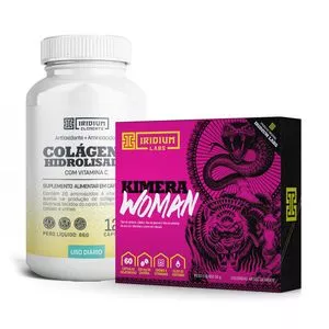 Kit De Kimera Woman + Colágeno Com Vitamina C<BR>- 2 Unidades<BR>- Iridium Labs