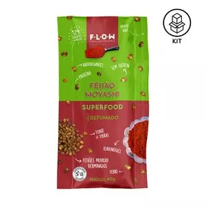 Feijão Moyashi<BR>- Defumado<BR>- 10 Sachês<BR>- Flow Food