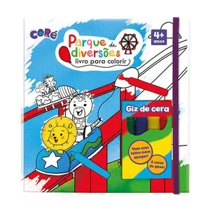 Livro Para Colorir - Parque De Diversões<BR>- Azul & Verde<BR>- 3,1x23x22,5cm<BR>- Toyster