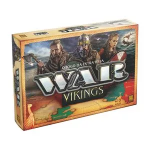 Jogo War Vikings<BR>- Marrom Claro & Verde<BR>- 80Pçs<BR>- Grow