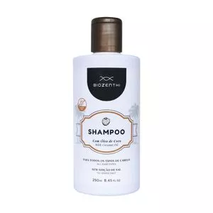 Shampoo Com Óleo De Coco<BR>- 250ml<BR>- Biozenthi
