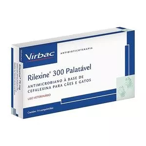 Rilexine 300 Palatável<BR>- 14 Comprimidos<BR>- Uso Tópico<BR>- Virbac