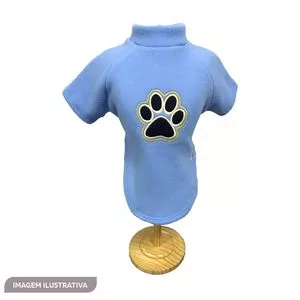 Blusa Patinha<BR>- Azul & Preta<BR>- 52x44cm<BR>- Fábrica Pet