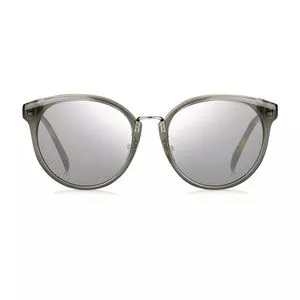 Óculos De Sol Arredondado<BR>- Cinza & Marrom<BR>- Givenchy