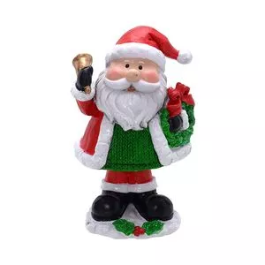 Papai Noel Decorativo<BR>- Vermelho & Branco<BR>- 12,5x7,5x6cm<BR>- Mabruk