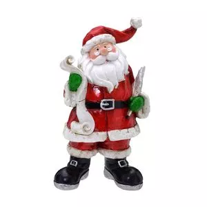 Papai Noel Decorativo<BR>- Vermelho & Branco<BR>- 18x9x7,5cm<BR>- Mabruk