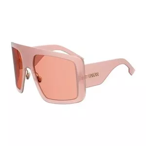 Óculos De Sol Máscara<BR>- Rosa Claro & Laranja Claro<BR>- Dior