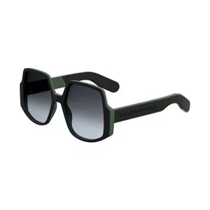 Óculos De Sol Quadrado<BR>- Verde Militar & Preto<BR>- Dior