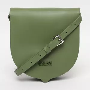 Bolsa Saco Colcci®<BR>-Verde Militar<BR>-18,5x17,5x4,6cm