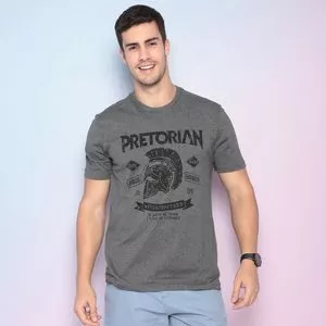 Camiseta Pretorian<BR>- Cinza Escuro & Preta