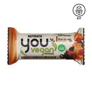 You Vegan Protein Bar<BR>- Caramelo Salgado<BR>- 10 Unidades<BR>- Nutrata