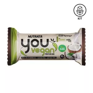 You Vegan Protein Bar<BR>- Creme De Coco<BR>- 10 Unidades<BR>- Nutrata