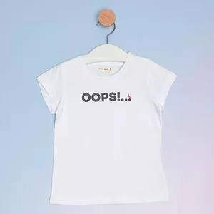 Camiseta OOPS!...<BR>-Branca & Preta