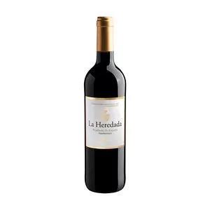 Vinho La Heredada Tinto<BR>- Tempranillo<BR>- 2019<BR>- Espanha, Ribera del Guadiana<BR>- 750ml<BR>- Manzanos