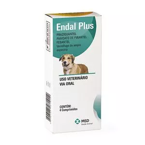 Endal Plus<BR>- Via Oral<BR>- 4 comprimidos<BR>- MSD