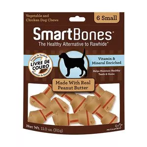 Smartbones Small<BR>- Manteiga De Amendoim<BR>- 311g<BR>- Furminator