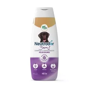 Shampoo Neutrodor 3x1 Para Pelos Escuros<BR>- 700ml<BR>- Petmais