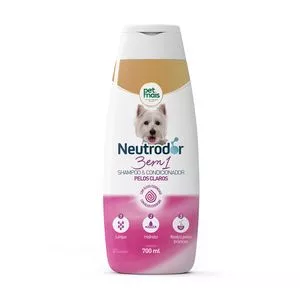 Shampoo Neutrodor 3x1 Para Pelos Claros<BR>- 700ml<BR>- Petmais