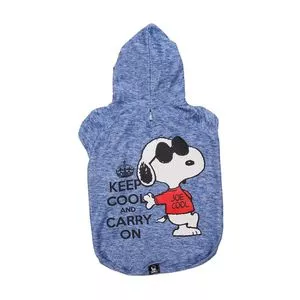Moletom Snoopy® Keep Cool And Carry On<BR>- Azul & Vermelho<BR>- Ø28xØ48cm<BR>- Zooz Pets
