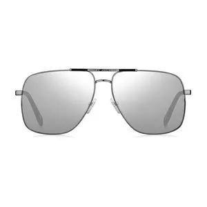 Óculos De Sol Aviador<BR>- Prateado & Preto<BR>- Marc Jacobs