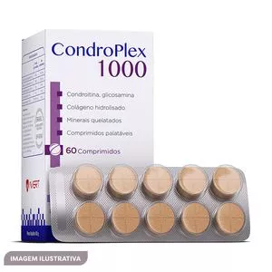 Suplemento Alimentar CondroPlex 1000<BR>- Uso Oral<BR>- 60 Comprimidos<BR>- Avert