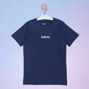 Camiseta Levi's<BR>- Azul Marinho & Branca