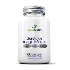 Cloreto De Magnésio P.A<BR>- 60 Cápsulas<BR>- Nature Healthy