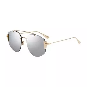 Óculos De Sol Aviador<BR>- Cinza & Dourado<BR>- Dior