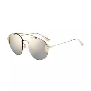Óculos De Sol Aviador<BR>- Cinza & Dourado<BR>- Dior
