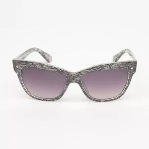 Óculos De Sol Quadrado<BR>- Vinho & Cinza<BR>- Triton Eyewear