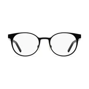 Armação Arredondada Para Óculos De Grau<BR>- Preta<BR>- Hugo Boss