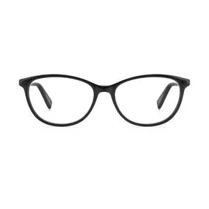Armação Arredondada Para Óculos De Grau<BR>- Preta<BR>- Pierre Cardin