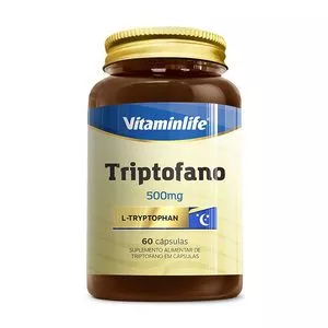 Triptofano 500mg<BR>- 60 Cápsulas<BR>- Vitaminlife
